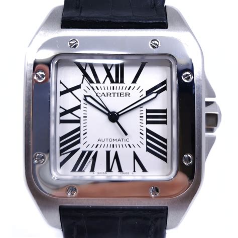 cartier santos 100 midsize strap|cartier anto 100 price.